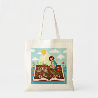Tote Bag Enseignants Graines Plantes Qui Croissent Pour Tou
