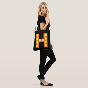 Tote Bag Enseigne de scène de cirque à lettres personnalisé
