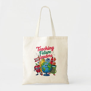 Tote Bag Enseignement Rétro Dirigeants Futurs Enseignant Éc