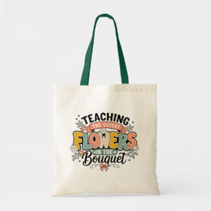 Tote Bag Enseigner aux fleurs les plus mignonnes du bouquet