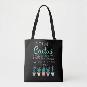 Tote Bag Enseigner Comme Un Enseignant De Cactus À L'École