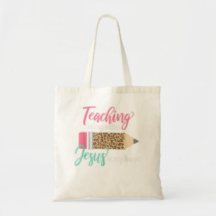 Tote Bag Enseigner Dans Mes Veines Jésus Dans Mon Coeur Chr