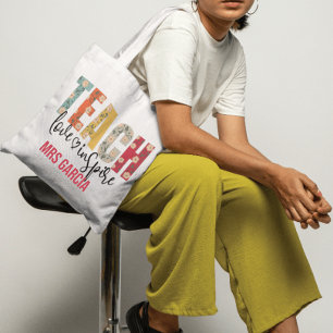 Tote Bag Enseigner l'amour Inspirer Jour de l'enseignant Ap