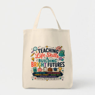 Tote Bag Enseigner les compétences de vie et construire des