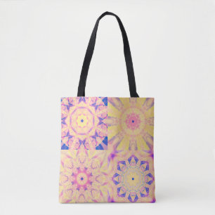 Tote Bag Ensemble de kaléidoscopica coloré arrière - plan a