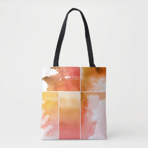 Tote Bag Ensemble de l'abrégé sur 4 peints à la main