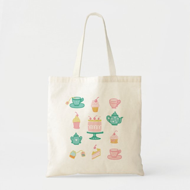 Tote Bag Ensemble de thé Whimsical (Devant)