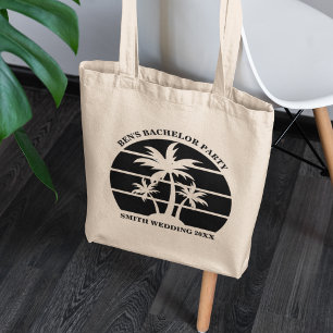 Tote Bag Enterrement de vie de garçon sur la plage Mariage 