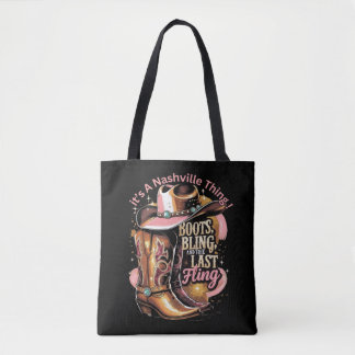 Tote Bag Enterrement de vie de jeune fille à Nashville - « 