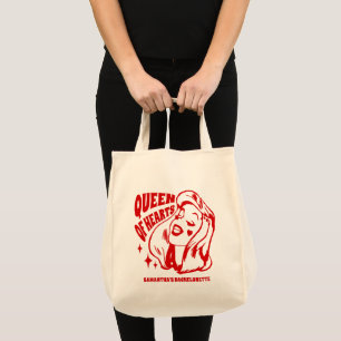 Tote Bag Enterrement de vie de jeune fille Reine de Coeur