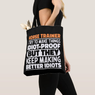 Tote Bag Entraîneur De Cheval J'Essaie De Rendre Les Choses