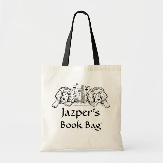 Tote Bag Entre le cartable de lions (Devant)