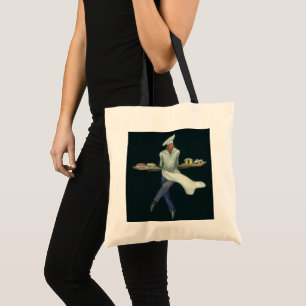 Tote Bag Entreprise alimentaire vintage, boulanger avec des