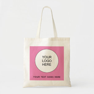 Tote Bag Entreprise Votre Logo Ici Budget Rose