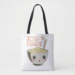 Tote Bag Envoyer Noods Kawaii Ramen Bowl Miso Noodle Soupe 