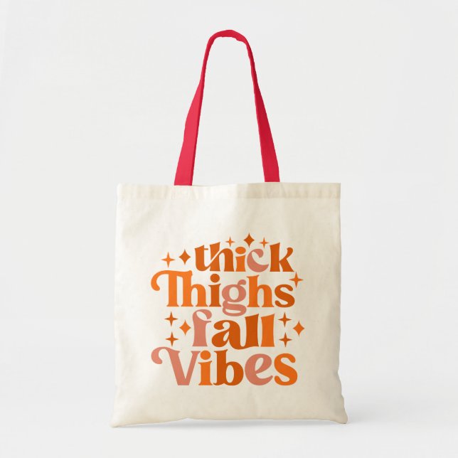 Tote Bag Épais cuisses Vibes Automne (Devant)
