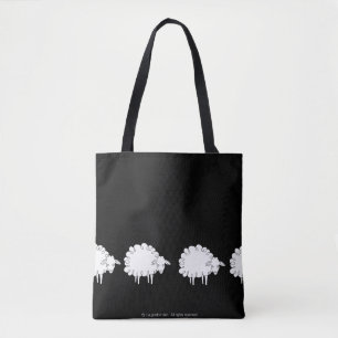 Tote Bag Épaule à mouton blanc FOURRE-TOUT
