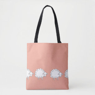 Tote Bag Épaule à mouton blanc FOURRE-TOUT