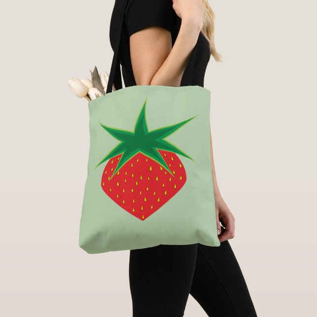 Tote Bag Épaule de fraise Fourre-tout (2 tailles) (De près)