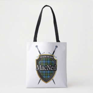 Tote Bag Épées et bouclier tartan plaid Clan MacNeil