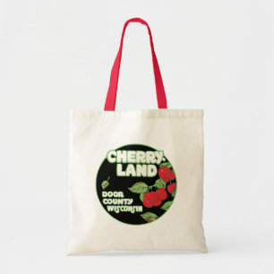 Tote Bag Ephemera vintage, comté de Cherryland Door, Wiscon