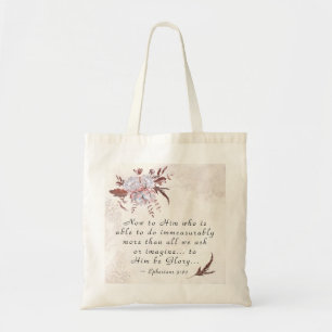 Tote Bag Éphésiens 3:20 À Celui qui est capable de faire pl