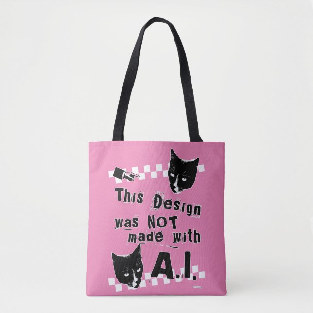 Tote Bag Epic Anti-Intelligence Artificielle Drôle Déclarat (Devant)