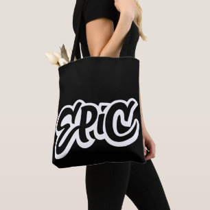 Tote Bag EPIC Lettres - Graffiti - Soyez un Noir génial