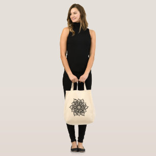 Tote Bag Épicerie fourre-tout avec la fleur