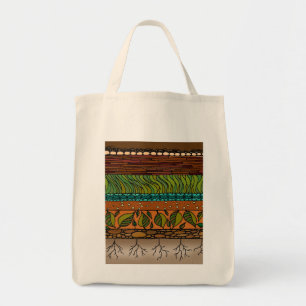 Tote Bag Épicerie Fourre-tout de ~ d'éléments de la terr