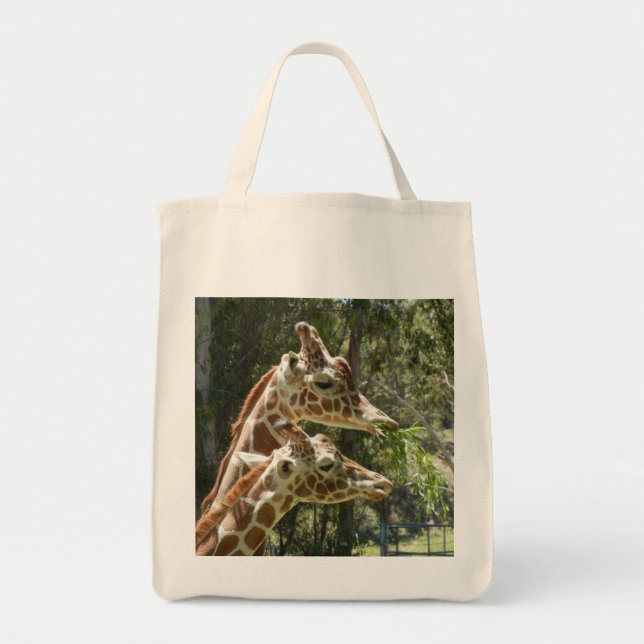 Tote Bag Épicerie Fourre-tout de girafe (Devant)