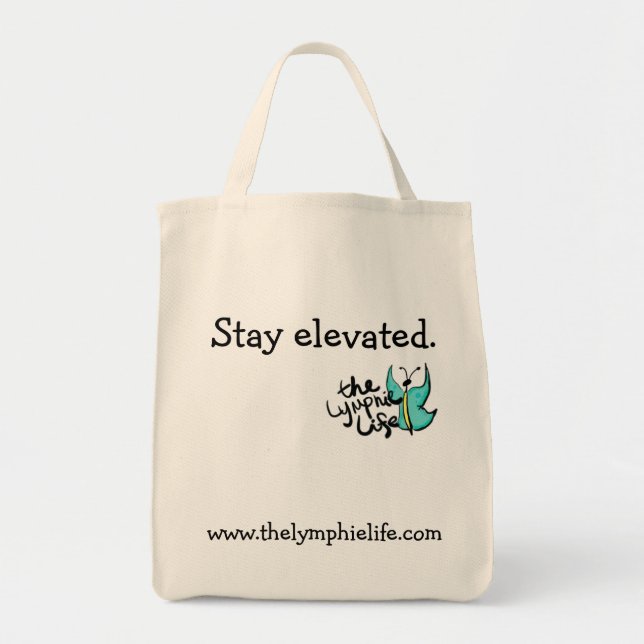 Tote Bag Épicerie Fourre-tout de papillon élevée par séjour (Devant)
