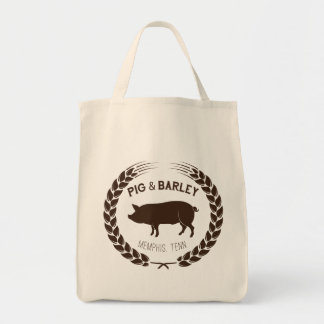 Tote Bag Épicerie Fourre-tout de porc et d'orge