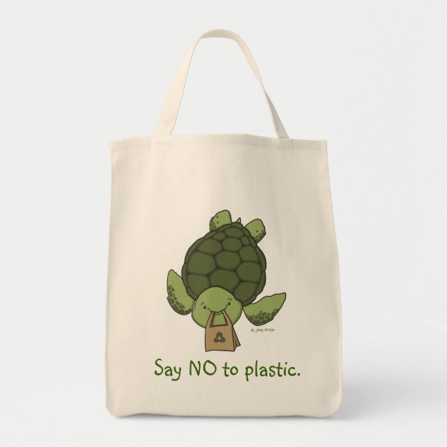 Tote Bag Épicerie Fourre-tout de tortue (Devant)