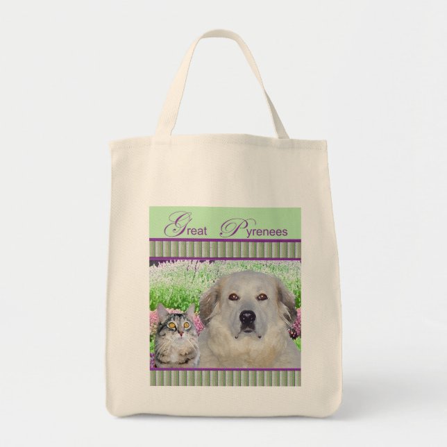Tote Bag Épicerie Fourre-tout w/Great Pyr et ami (Devant)