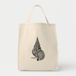 Tote Bag Épicerie française vintage fourre-tout de Shell 