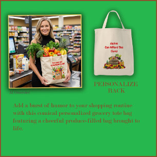 Tote Bag Épicerie Mignonne Souriante