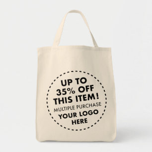 Tote Bag Épicerie sur mesure 35% de réduction sur le nombre