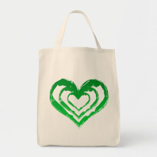 Tote Bag Épicerie verte Fourre-tout de coeur organique