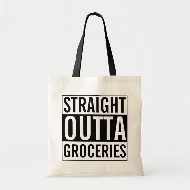 Tote Bag Épiceries droites d'Outta drôles (Devant)