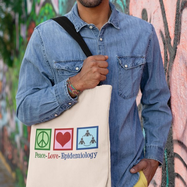 Tote Bag Épidémiologie de l'amour pour la paix (Créateur téléchargé)