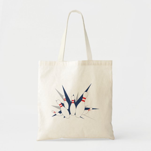 Tote Bag Épingles de Bowling (Devant)
