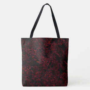 Tote Bag Éponge rouge épaisse sur arrière - plan rouge fonc