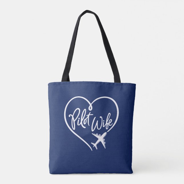 Tote Bag Épouse blanche Script pilote femme bouclée Cardiaq (Dos)