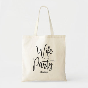 Tote Bag Épouse de script de la Bachelorette du Parti