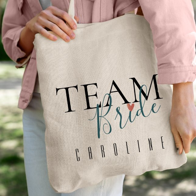 Tote Bag Épouse d'équipe | Bridesmaid | MARIAGE (Créateur téléchargé)