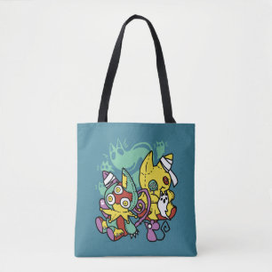 Tote Bag Épouvantablement positif Chats monstrueux Hallow