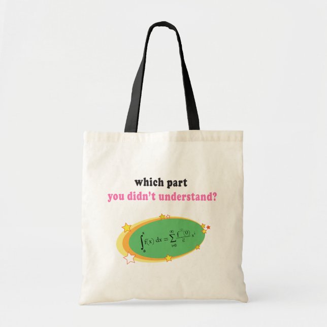 Tote Bag Équation complexe de maths (Devant)