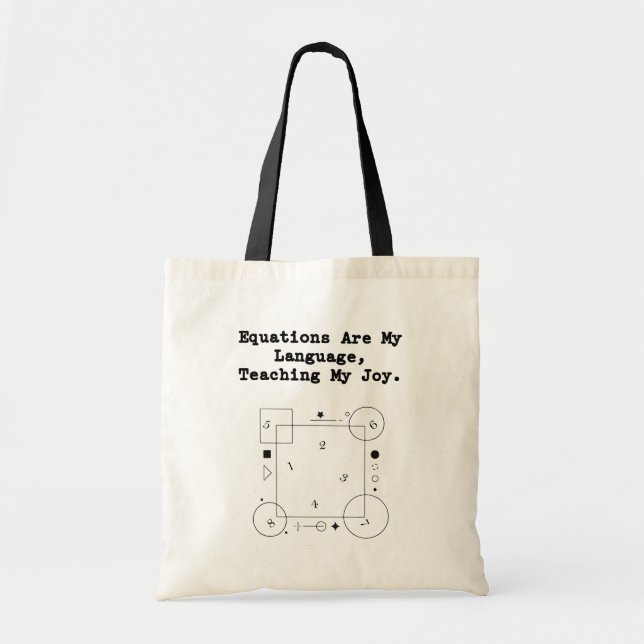 Tote Bag Equations My Language | Teaching My Joy Math (Devant)