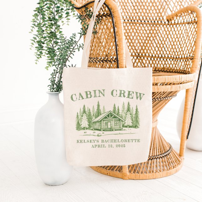 Tote Bag Équipage de Cabine Camp Green Enterrement de Vie d (Cabin Crew Green Camp Bachelorette Party Tote Bag
)